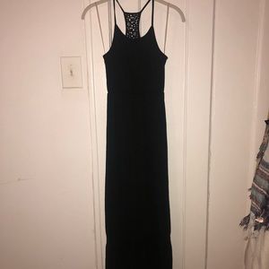 Black maxi dress